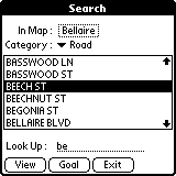 Search screen